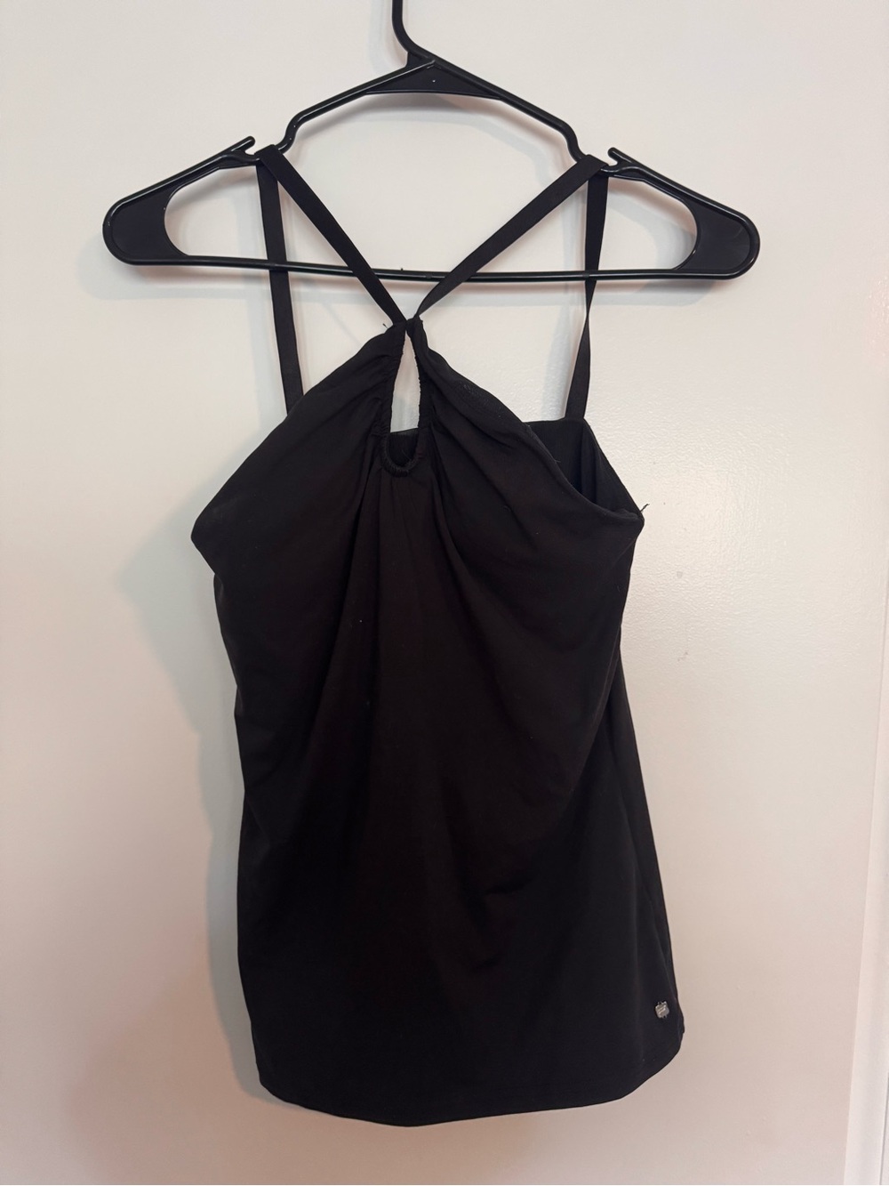 Fabletics Women’s Black Strappy Halter Tank Top